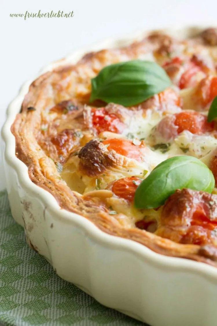 Tomaten-Mozzarella-Tarte für den Frühling - Frisch Verliebt - mein Blog ...