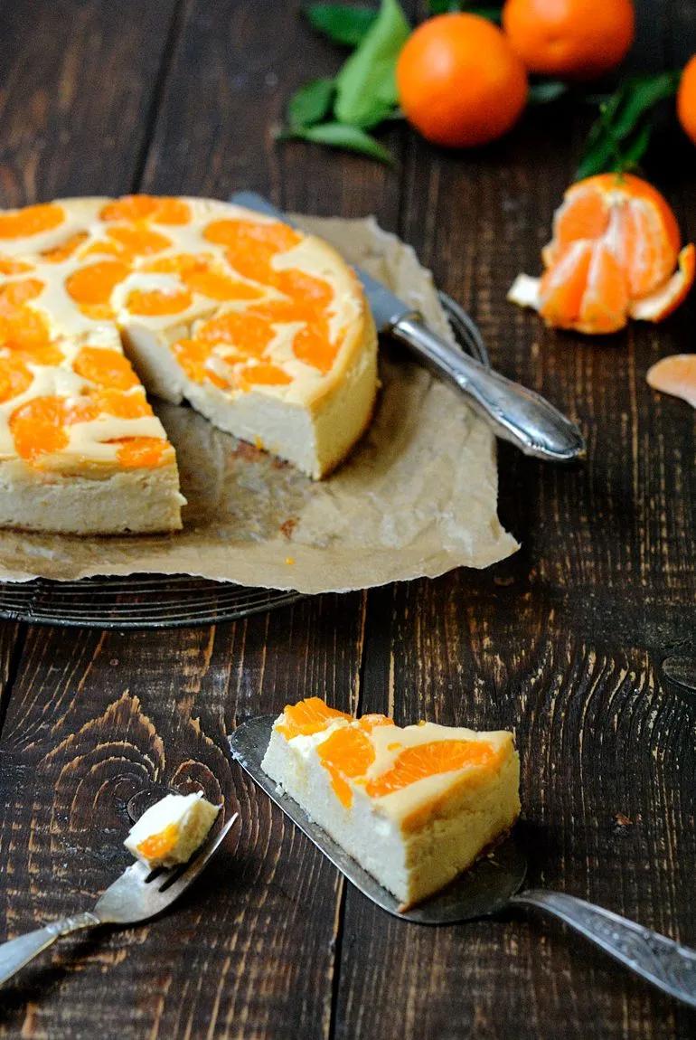 Veganer Mandarinen-“Käse”kuchen | Käsekuchen mit mandarinen, Rezepte ...