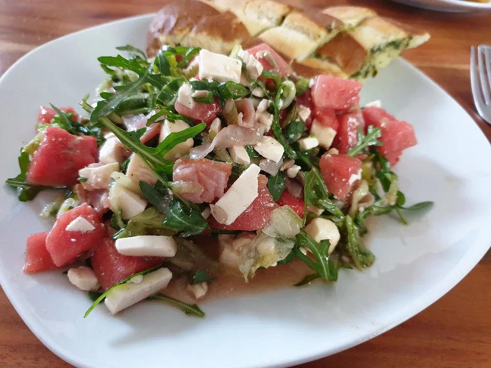 Melonen - Rucola - Salat mit Feta von 444| Chefkoch
