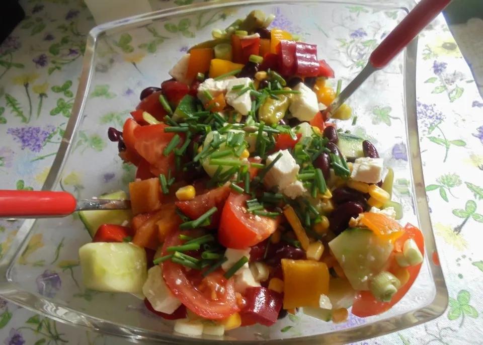 Pikanter Salat mit Mais und Kidneybohnen von Mooreule | Chefkoch