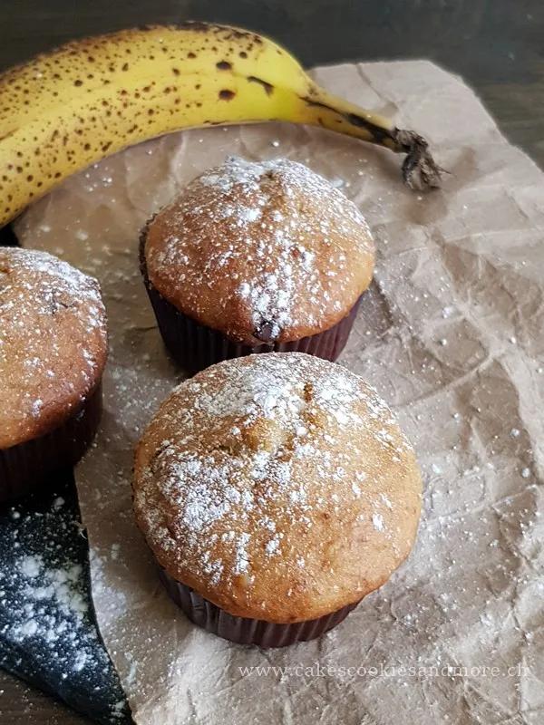 Bananenmuffins mit Schokolade - Cakes, Cookies and more