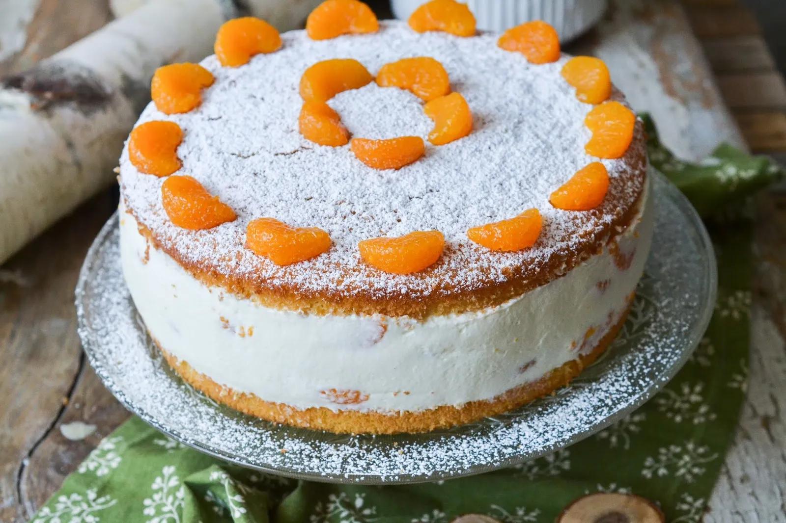 Rezept Käse Sahne Torte Mandarinen - Kase Sahne Torte Mit ...