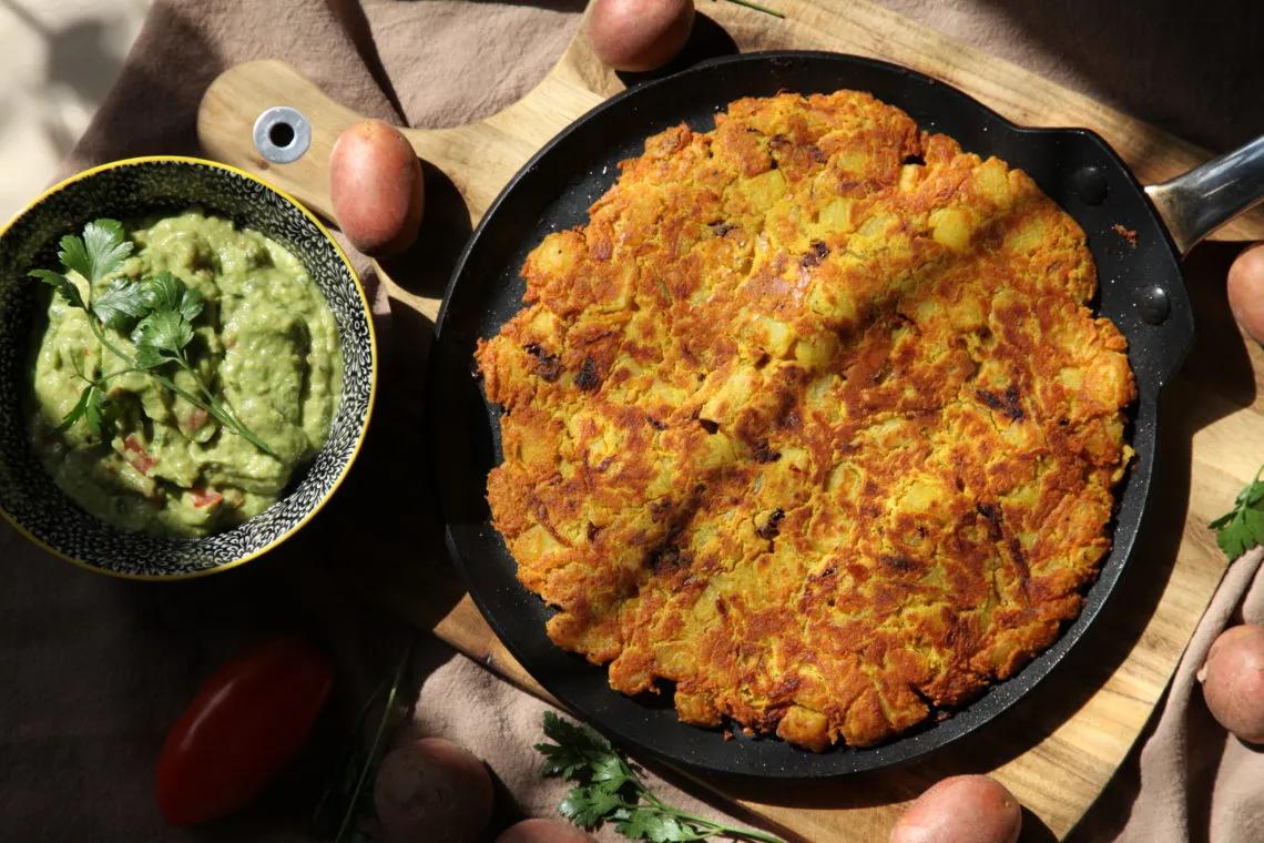 Kartoffel-Tortilla mit Kichererbsenmehl - Typisch Heike