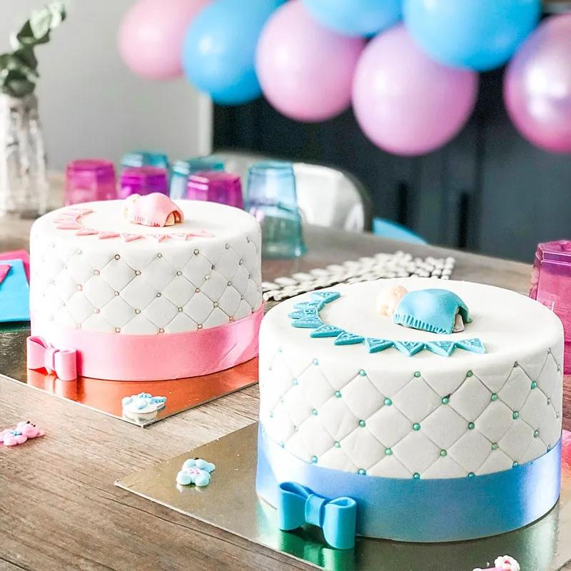 Pinke Baby-Party Torte Doppelte Höhe | deineTorte.de