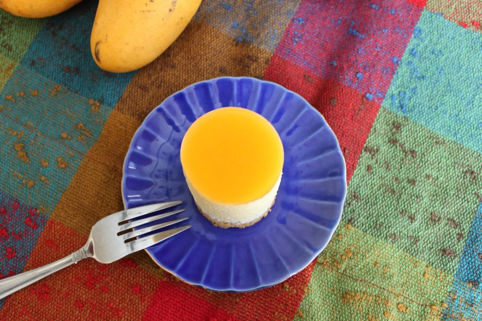 Mango Yogurt Mousse Cake- The Little Epicurean