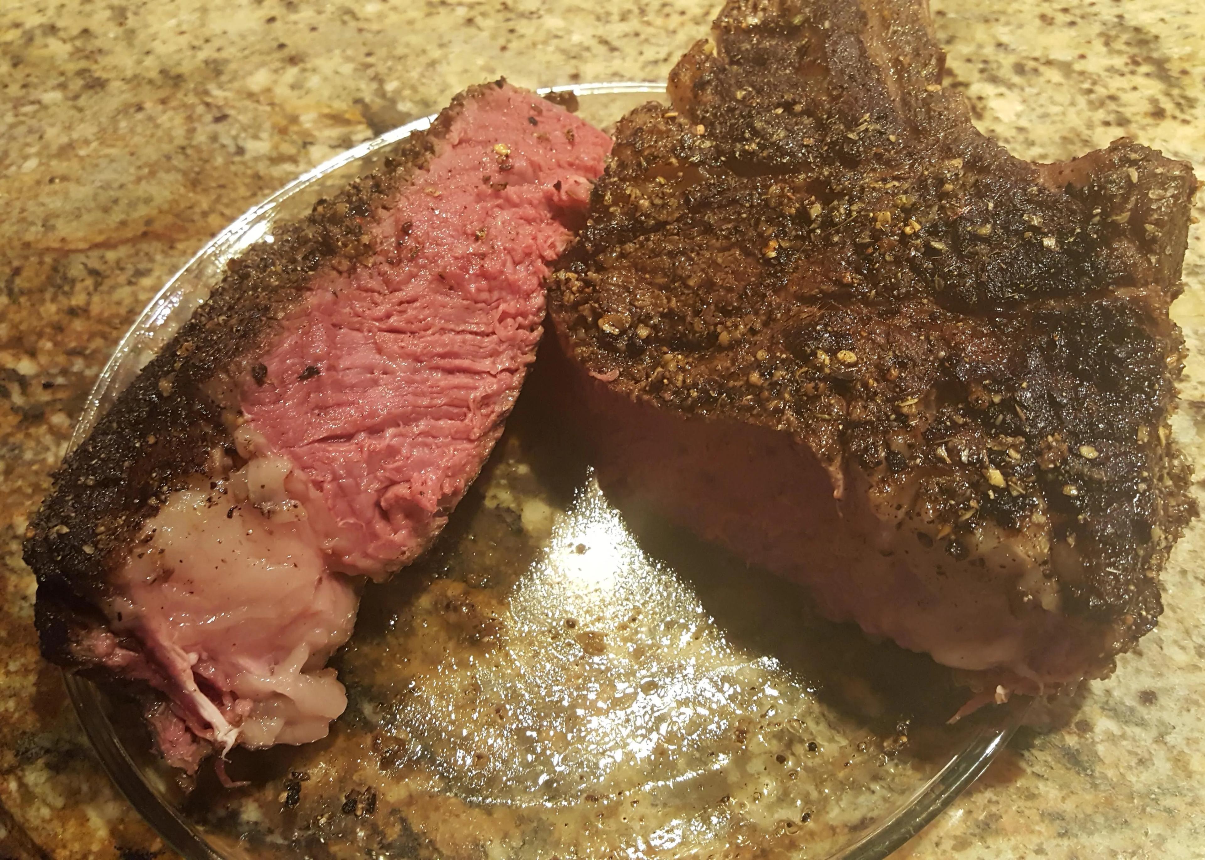 Perfectly cooked Cowboy Ribeye : r/steak