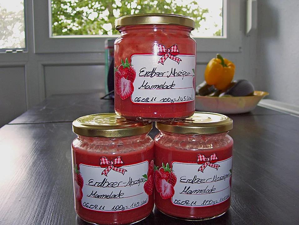 Erdbeer - Marzipan - Marmelade von renkleov | Chefkoch.de