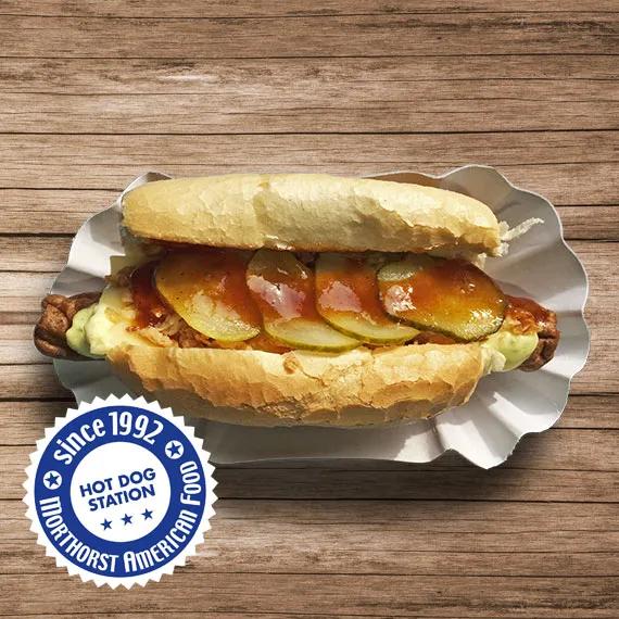 Hot Dog Spezial mit Käse