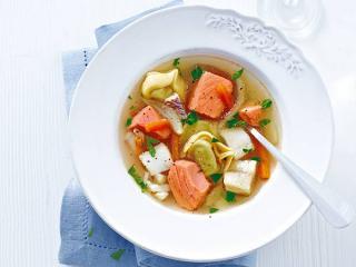 blitz bouillabaisse mit tortellini