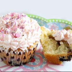 blueberry cupcakes mit weißer schokolade