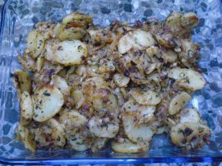 bratkartoffeln mit salami