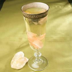 champagner cocktail mit ingwer