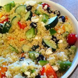 couscous salat auf griechische art für viele leute