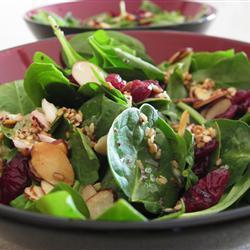 cranberry spinat salat