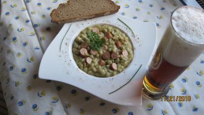 dicke erbsensuppe nach buggis art rezept von oma