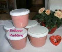 erdbeer pudding auf vorrat