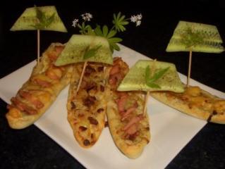 flammkuchen schiffchen