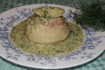 gefüllte kohlrabi in dill soße