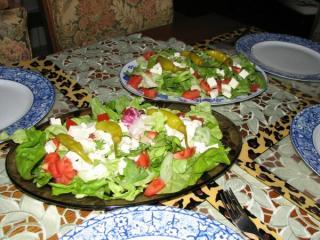 gemischtes salat mit fetakäse
