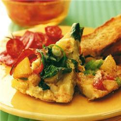 kartoffel spinat frittata