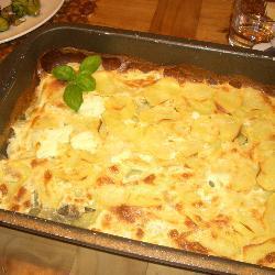 kartoffelgratin mit sahne