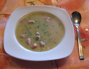 kartoffelsuppe mit bratwurstbrät