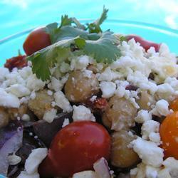 kichererbsensalat mit feta