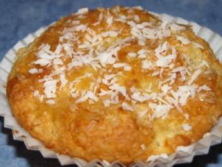 kokos buttermilch apfel honigmuffins