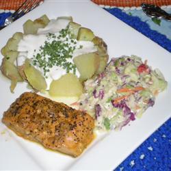 marinierter lachs mit kartoffeln