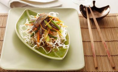 matjes asiatisch mit wokgemüse
