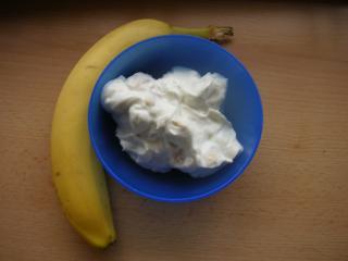 quarkspeise mit bananen