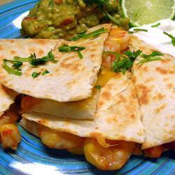 quesadillas mit shrimps