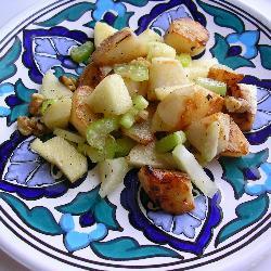 salat aus topinambur mit apfel und walnüssen