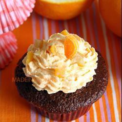schoko orangen cupcakes mit weißer schokolade