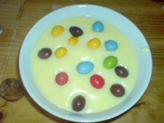 smarties pudding