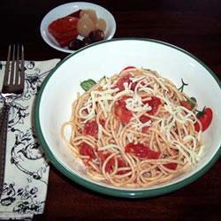 spaghetti mit sauce ohne kochen alla checca