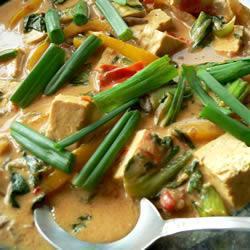 veganes curry mit tofu und kokosmilch