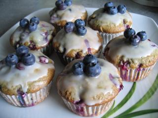 leichte blaubeer muffins