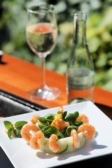 shrimps salat zum brunch oder als vorspeise