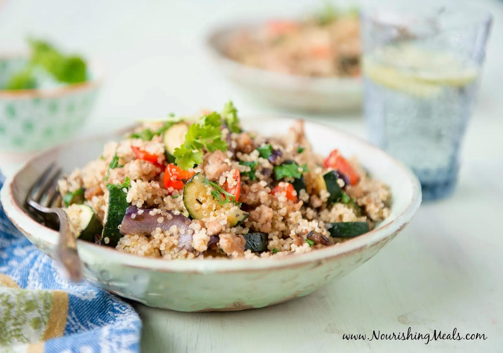 Nourishing Meals®: Turkey-Vegetable Quinoa Pilaf