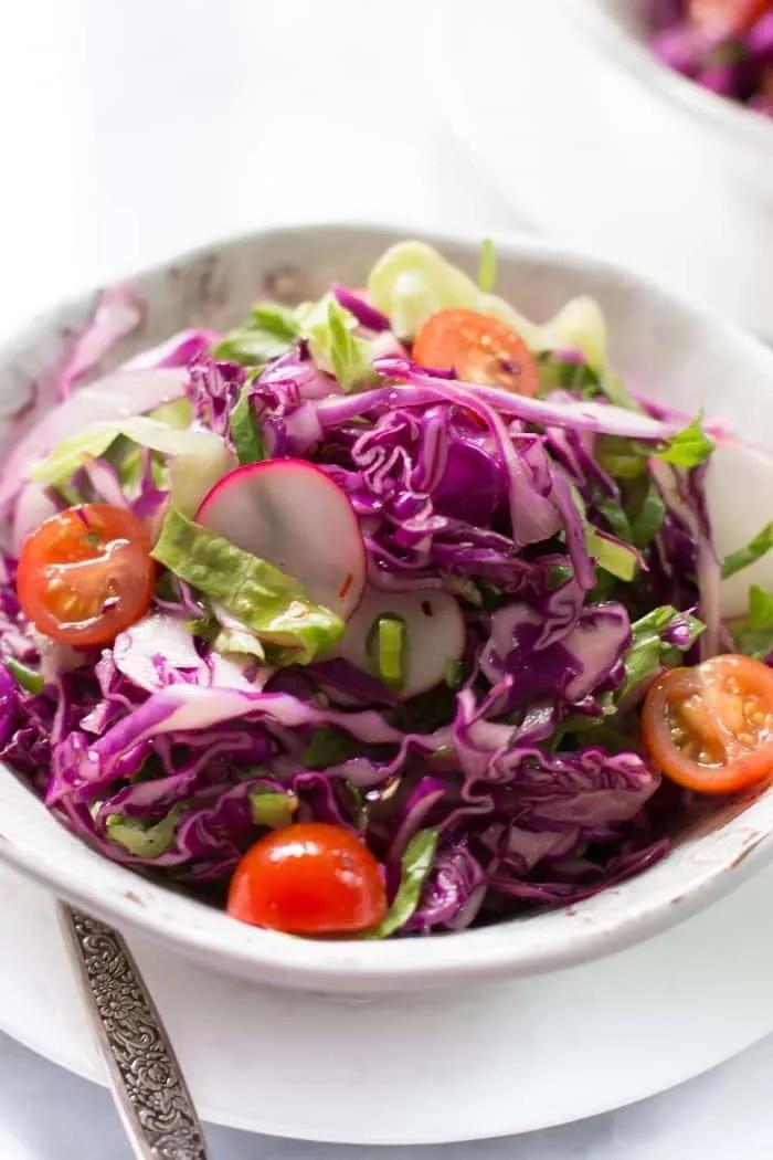 Einfacher Rotkohlsalat - Rezepte vegetarisch