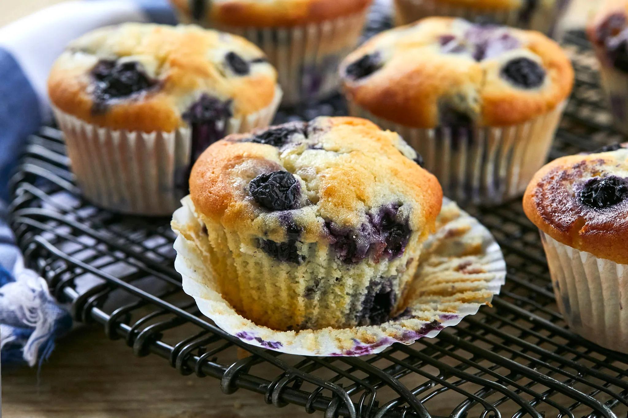 Bakery-Style Lemon Blueberry Muffins - Gemma’s Bigger Bolder Baking
