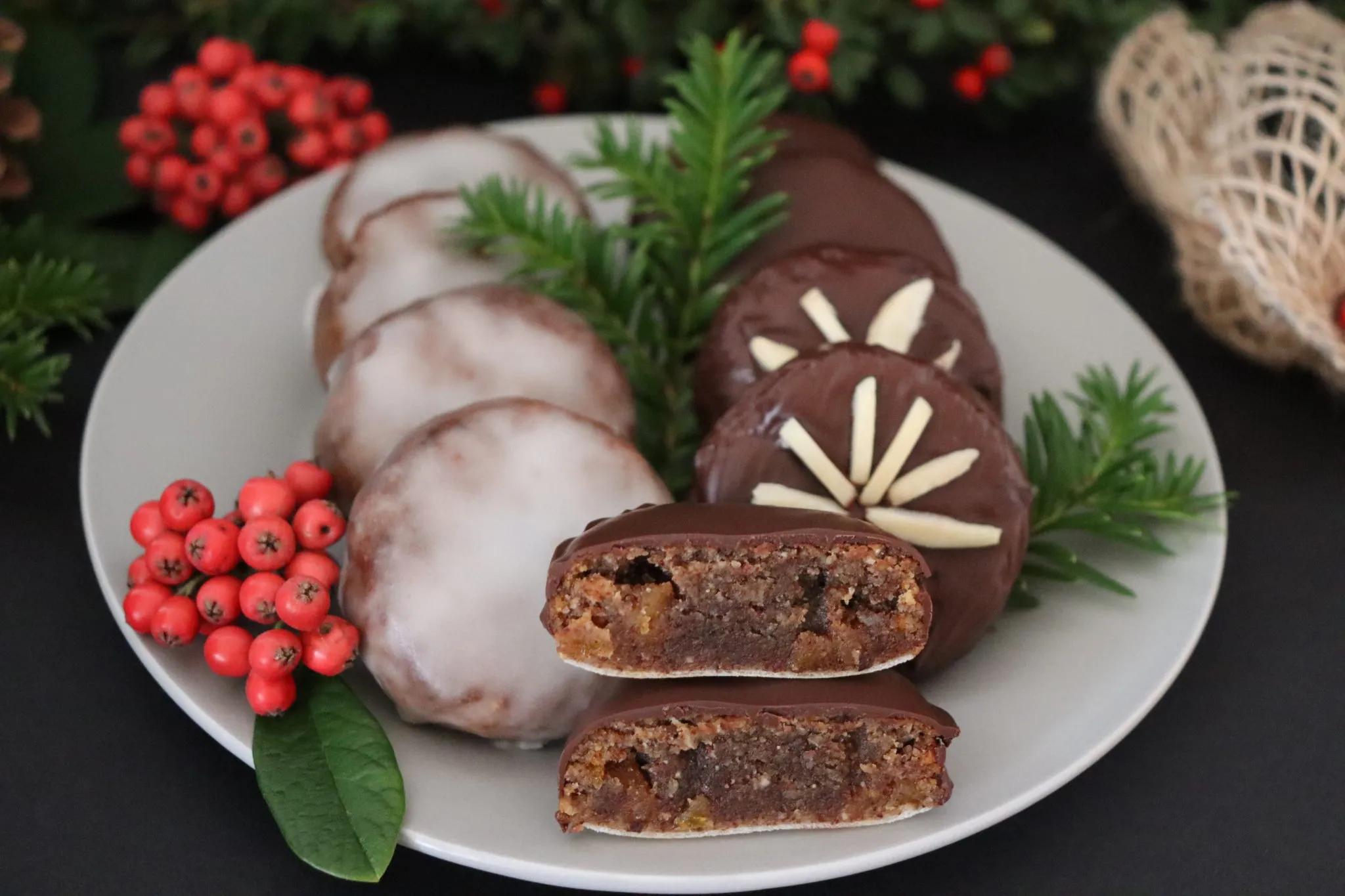 Vegane Lebkuchen mit Schokoladenglasur - oekofreaks