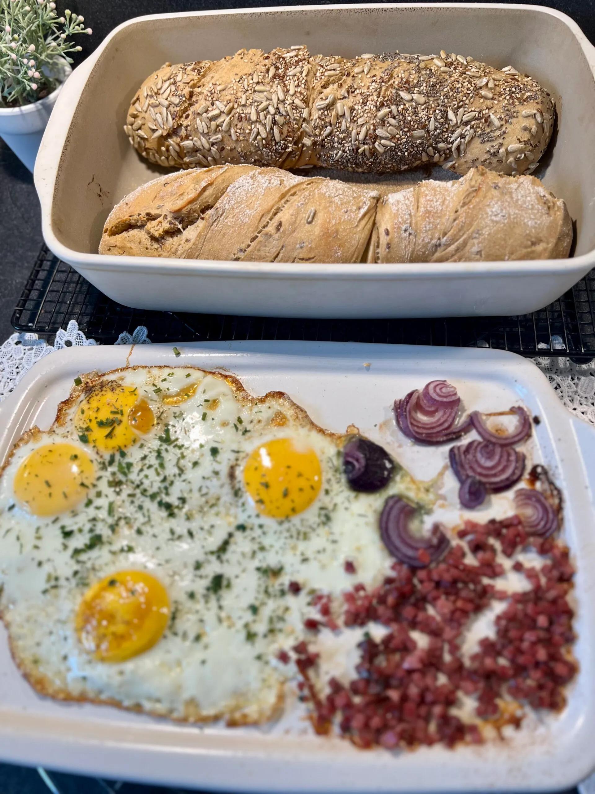 Bauernfrühstück Rechteckige Ofenhexe mit Servierzauberer