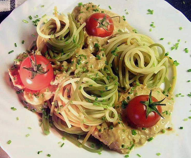 Spaghetti mit Thunfisch-Sahne-Soße von CharmedWitch036| Chefkoch ...