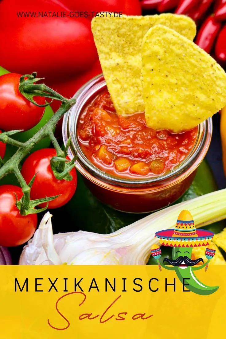 Mexikanische Salsa Sauce mit Tomaten, Paprika und Chili | Ein einfaches ...