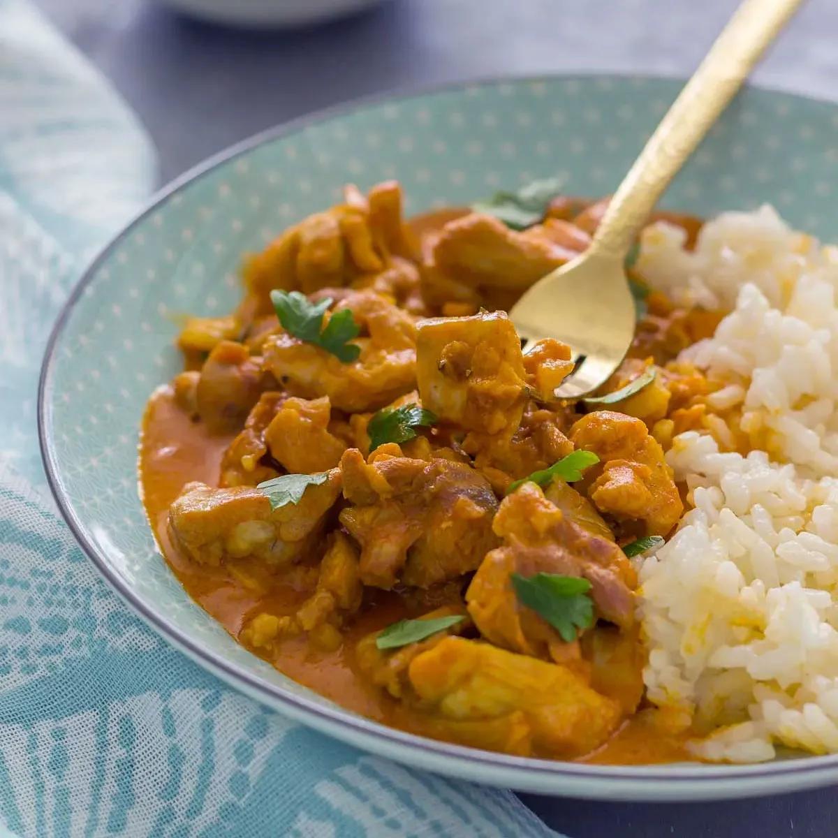 Hähnchen Curry mit Reis | Kidsrezepte