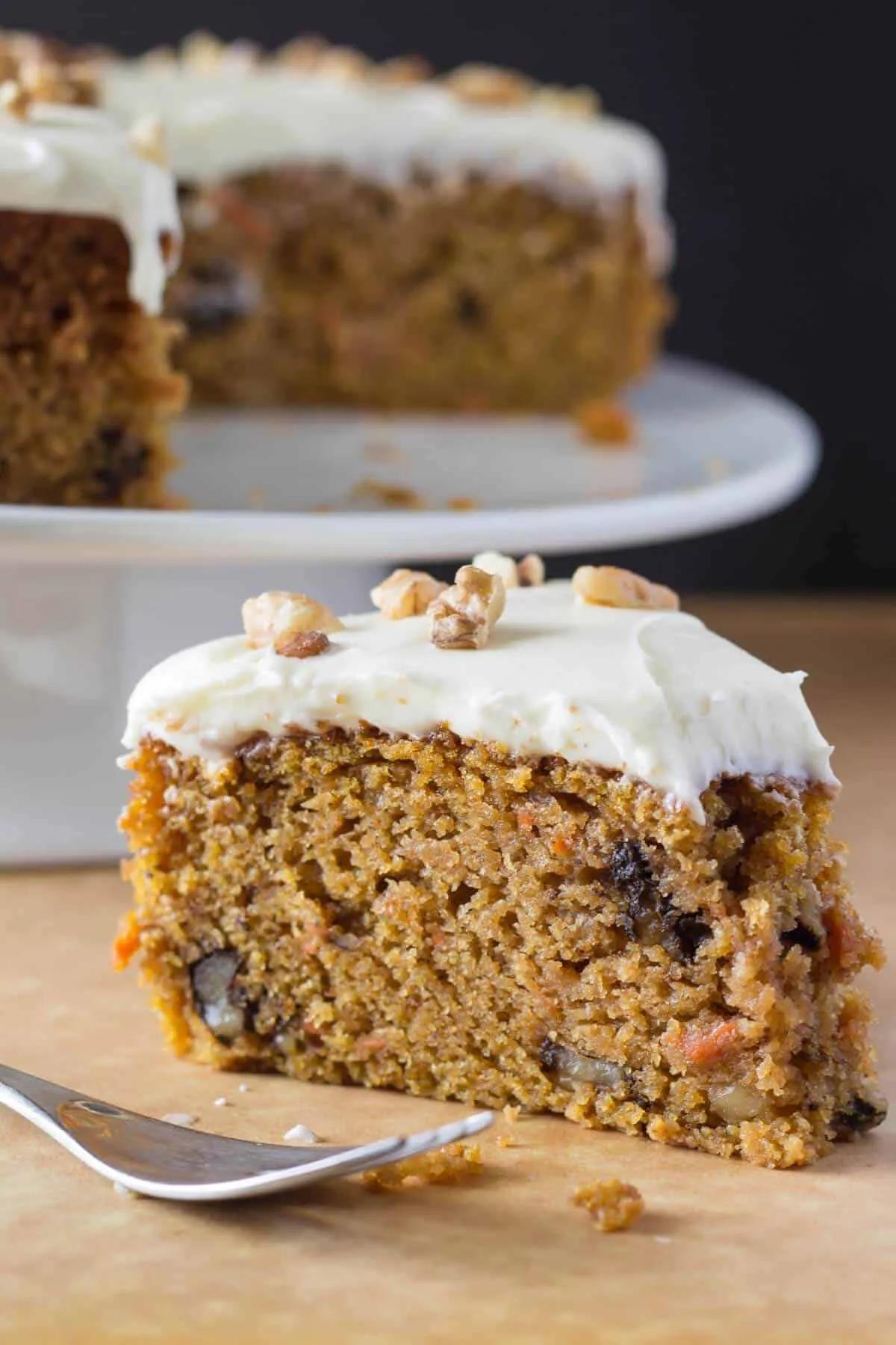 Easy Carrot Cake with Cream Cheese Frosting - Just so Tasty