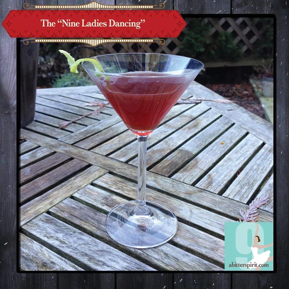 Day 9: Nine Ladies Dancing Cocktail | Cocktails, Pomegranate tequila ...