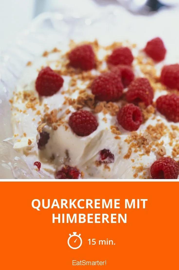 Quarkcreme mit Himbeeren | Recette | Envie de bien manger, Alimentation ...